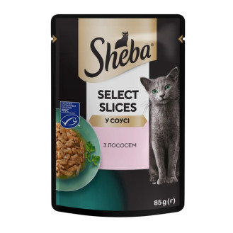 Sheba Select Slices Salmon in Gravy Вологий корм для дорослих котів Лосось в соусі