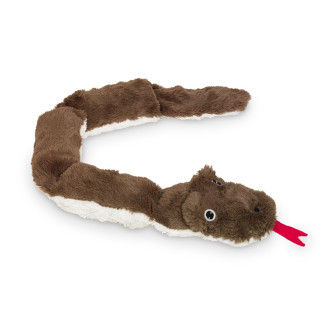 Nobby Plush Мягкая игрушка для собак Плюшевый змей с четырьмя пищалками (Brown 85 см)