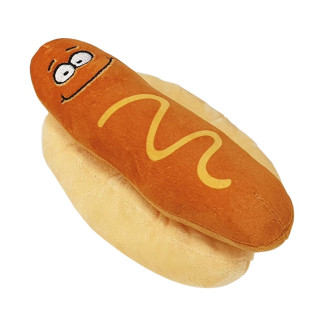 Nobby Plush Happy Food Hot Dog Мягкая игрушка для щенков Плюшевый Хот Дог с пищалкой