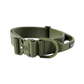 BullyBillows Lighter Combat Collar Handle 5 cm Широкий облегченный тактический ошейник с рывковым замком для собак (Khaki S)