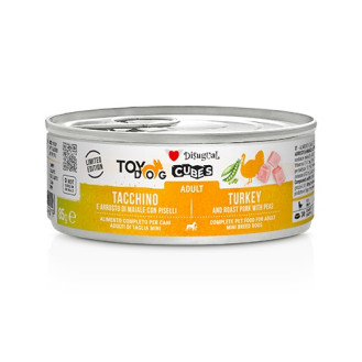 Disugual TOYDog Cubes 92% Adult Turkey, Roast & Peas Безглютенова консерва для собак маленьких порід Індичка з Запеченою Свининою та Горошком