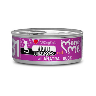 Disugual Mini Me Mousse Cat 96% Protein Duck Безглютеновий консервований корм для котів Мус з Качки