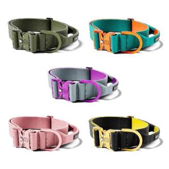 BullyBillows Lighter Combat Collar Handle 5 cm Широкий облегченный тактический ошейник с рывковым замком для собак