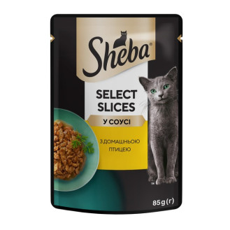 Sheba Select Slices Poultry in Gravy Влажный корм для взрослых котов Домашняя птица в соусе