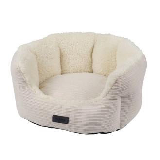 Nobby Kamba Oval Антискользящая лежанка для собак и котов со съемным чехлом и двусторонней подушкой (Creme М)