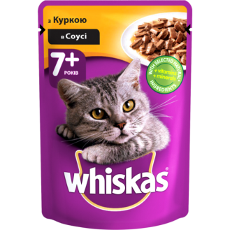 Whiskas Senior 7+ Chicken in Gravy Влажный корм для взрослых котов в возрасте старше 7 лет Курица в соусе