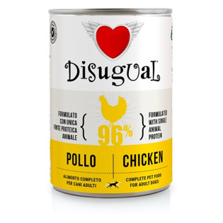 Disugual Dog MonoProtein 96% Chicken Монопротеїновий консервований беззерновий корм для собак Паштет з Курки