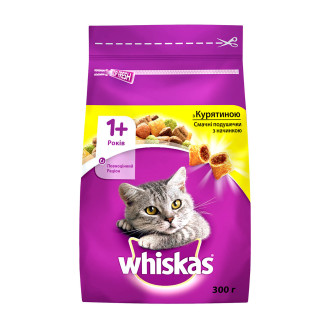 Whiskas Adult 1+ Delicious Pillows with Chicken Сухий корм для котів Смачні подушечки з куркою