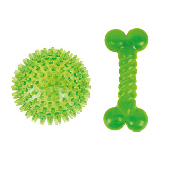 Imac Puppy Chew Extra Strong Bone & Ball Набір іграшок для цуценят Жувальна Кісточка иа М'яч