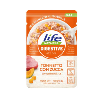 Life Cat Natural Digestive Tuna & Pumpkin Влажный корм для котов с чувствительным пищеварением Тунец с Тыквой