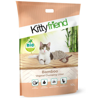 Kittyfriend Bamboo Super Clumping Vegetal Litter Ультракомкуючий бамбуковий змивний наповнювач для котів