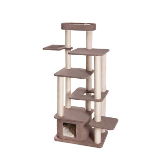 Imac Magda Большой многоуровневый игровой комплекс-когтеточка для котов с домиком и лежаком