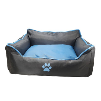 Nobby Reno Bed Непромокаемая лежанка с двусторонней подушкой для собак (SkyBlue S)