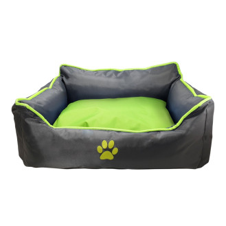 Nobby Reno Bed Непромокаемая лежанка с двусторонней подушкой для собак (Lime XS)