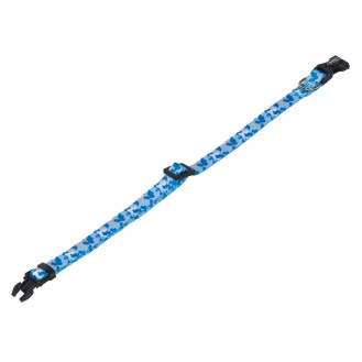 Nobby Camouflage Collar Нейлоновый мягкий ошейник для щенков и маленьких собак (LBlue XXS-XS)