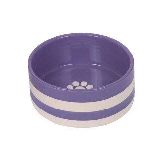 Nobby Strio Керамическая миска для собак Лапка (Violet 600 мл)