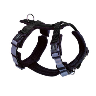 Nobby Daily Walk Comfort H-shaped Harness Анатомическая светоотражающая шлея для собак с мягкой сетчастой подкладкой (Black S)