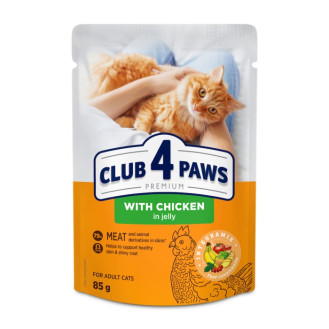 Club 4 Paws Premium Chicken in Jelly Вологий корм для дорослих котів Курка у желе