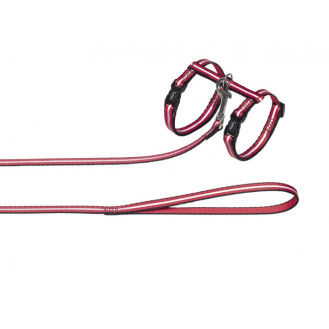 Nobby Cat Harness Reflect Светоотражающая анатомическая шлея с поводком для кошек (Red)