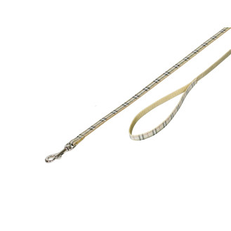 Nobby Tartan Leash Нейлоновый классический поводок для щенков и маленьких собак (Beige)