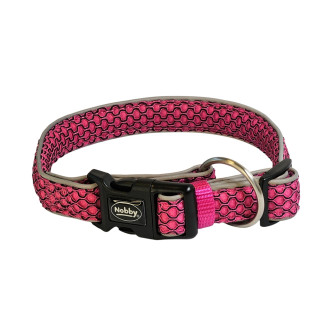 Nobby Mesh Air Collar Светоотражающий воздухопроницаемый ошейник для собак (Raspberry M-L)