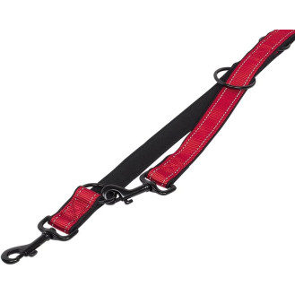 Nobby Classic Reflect Soft 3 in 1 Leash Светоотражающий поводок-перестежка с мягкой подкладкой для собак (Red S)