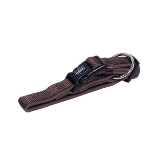 Nobby Classic Preno Collar Нейлоновый ошейник для собак с фастексом и мехозащитной подкладкой (Brown L-XL)