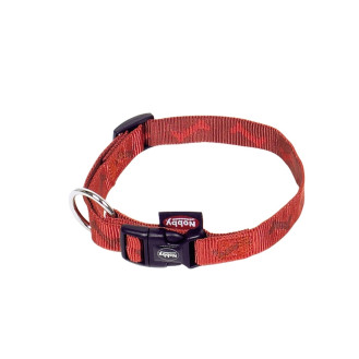 Nobby Soft Bone Collar Нейлоновый ошейник для собак с усиленным фастексом и плавной регулировкой (Terracotta S-M)