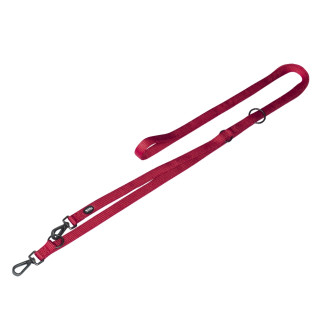 Nobby Classic Comfort 3m 3 in 1 Leash Прочный длинный поводок-перестёжка с усиленным карабином для собак (Red M-L)