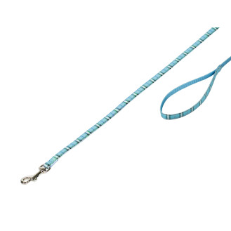 Nobby Tartan Leash Нейлоновый классический поводок для щенков и маленьких собак (LBlue)