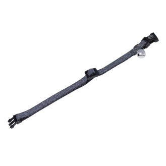 Nobby Cat Collar Glamour Нейлоновый ошейник для кошек с колокольчиком Гламур (Black)