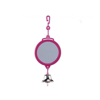 Nobby Parrot Toy Mirror Игрушка для попугаев Круглое зеркало с колокольчиком