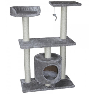 Nobby Gardo Когтеточка-игровой комплекс с домиком, лежаком и игрушкой для кошек (Grey)