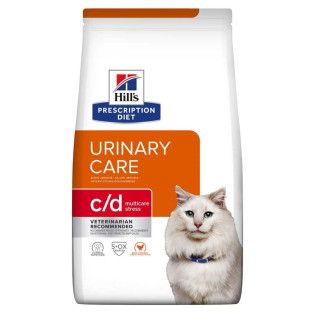 Hill's Prescription Diet c/d Multicare Stress Urinary Care Сухой лечебный корм с курицей для кошек при стрессовых заболеваниях мочевыделительной системы