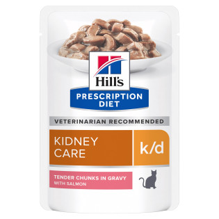 Hill's Prescription Diet k/d Kidney Care Salmon Вологий лікувальний корм з лососем для котів із захворюваннями нирок