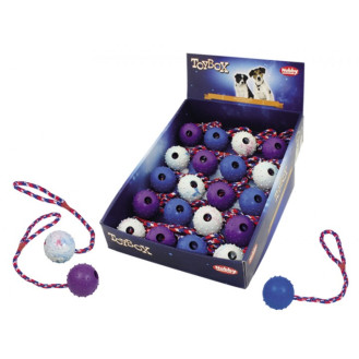 Nobby Training Игрушка для собак ToyBox Мяч шипованный на верёвке (XS Ø 5 см)