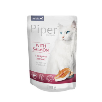 Dolina Noteci Piper Animals Cat Adult Salmon Беззерновий вологий корм для дорослих кішок з Лососем