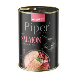 Dolina Noteci Piper Animals Cat Adult Salmon Беззернова консерва для взрослых кошек с Лососем