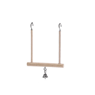 Nobby Parrot Toy Swing Деревянная игрушка для попугаев Качели с колокольчиком