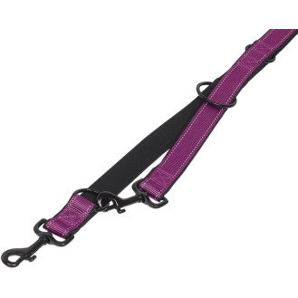 Nobby Classic Reflect Soft 3 in 1 Leash Светоотражающий поводок-перестежка с мягкой подкладкой для собак (Purple M-L)