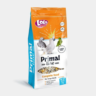 LoLo Pets Primal Line Large Birds Повнораційний мінералізований корм для великих птахів