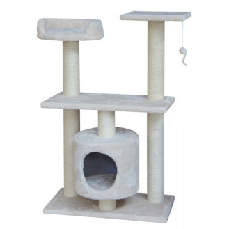 Nobby Gardo Когтеточка-игровой комплекс с домиком, лежаком и игрушкой для кошек (Creme)