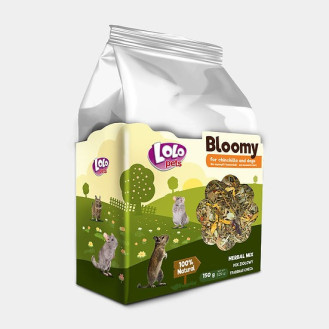 LoLo Pets Bloomy Chinchilla & Degu Herbal Mix Ласощі для шиншил та дегу Трав'яна Суміш