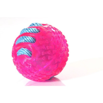 Nobby Training Игрушка для собак Мяч со шнуровкой (Рожевий S Ø 7 см)