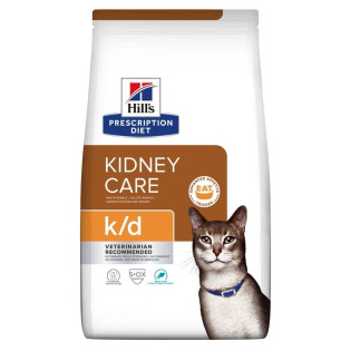 Hill's Prescription Diet k/d Kidney Care Tuna Сухий лікувальний корм з тунцем для котів із захворюваннями нирок