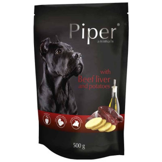 Dolina Noteci Piper Animals Beef Liver & Potatoes Влажный корм для собак с Говяжьей Печенью и Картофелем