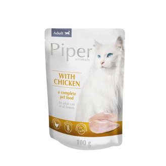 Dolina Noteci Piper Animals Cat Adult Chicken Беззерновий вологий корм для дорослих кішок з Куркою