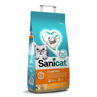 Sanicat Clumping Vainille & Mandarine Комкуючий бентонітовий наповнювач для котів з ароматом мандарину та ванілі