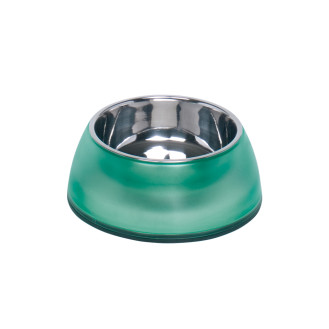 Nobby Diva Clear Антискользящая миска из нержавеющей стали для собак Градиент (Green 800 мл)