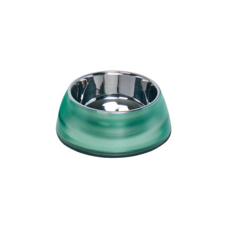 Nobby Diva Clear Антискользящая миска из нержавеющей стали для собак Градиент (Green 500 мл)